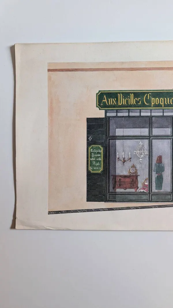 Illustration numéro 2 du produit Lithographie ''Aux Vieilles Époques'' – Catherine d'Ortoli