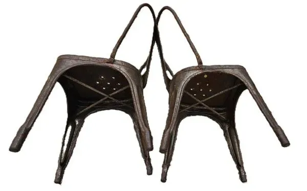 Illustration numéro 2 du produit 2 Chaises Métal