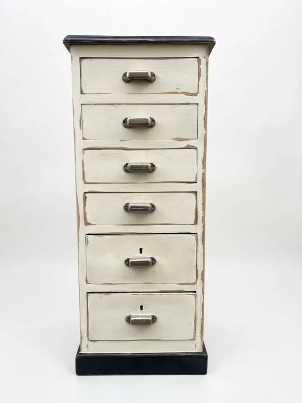 Illustration numéro 2 du produit Meuble tiroirs chiffonnier industriel sapin 1950