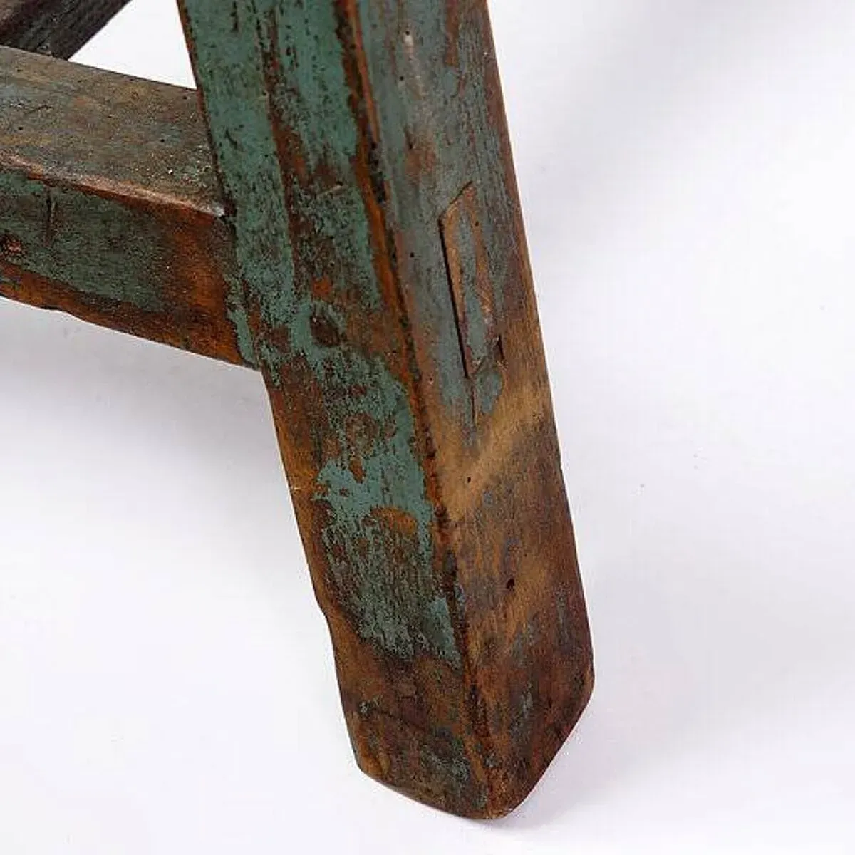 Illustration numéro 2 du produit Industrial Console/table bluestone top and green weathered wood
