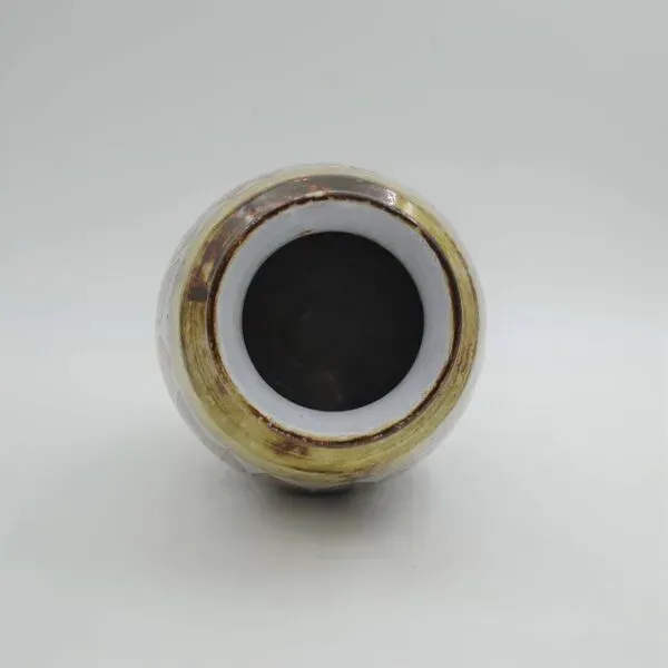 Illustration numéro 2 du produit Vase balustre en faïence de Jean-Claude Malarmey à Vallauris