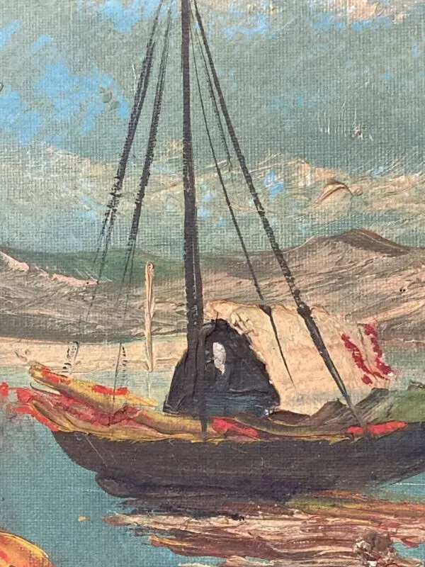 Illustration numéro 2 du produit Marine Méditerranéenne, huile sur toile