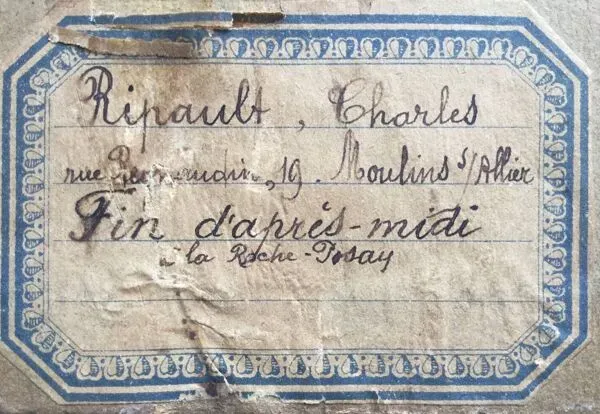 Illustration numéro 2 du produit Charles ripault, actif début xxe. la roche-posay.huile/carton