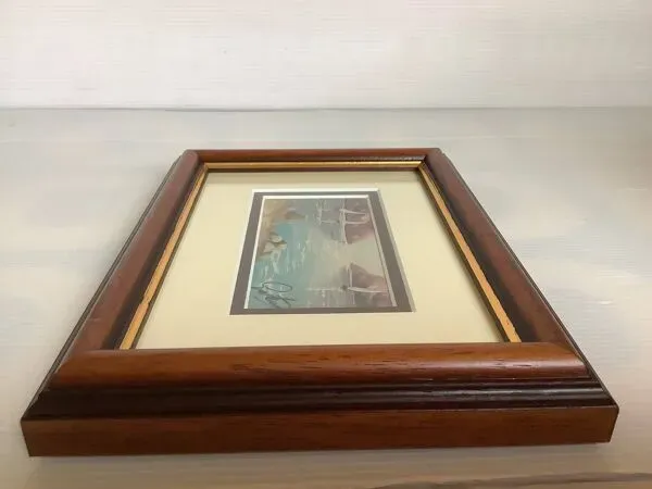 Illustration numéro 2 du produit Petit tableau Marine huile sur panneau signée