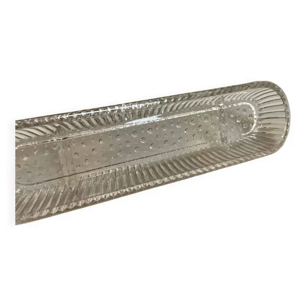 Illustration numéro 2 du produit Vide poche, baguier verre moulé géométrique