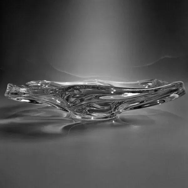 Illustration numéro 2 du produit Grande Coupe Vintage • Cristal • Ateliers de Vannes-le-Châtel • 1970