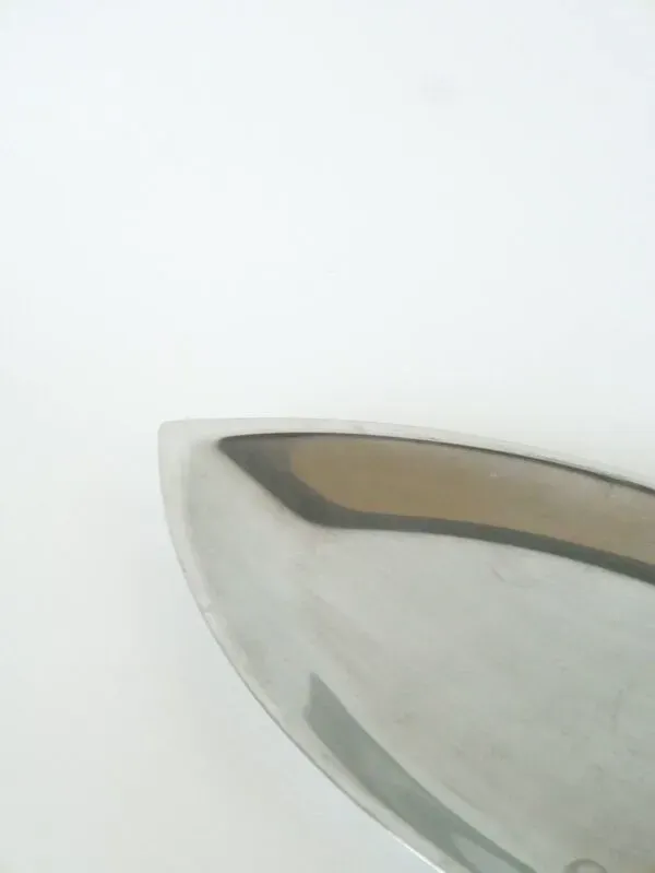 Illustration numéro 2 du produit Plat en inox oval, Design, 1970 -  49 X 22 cm