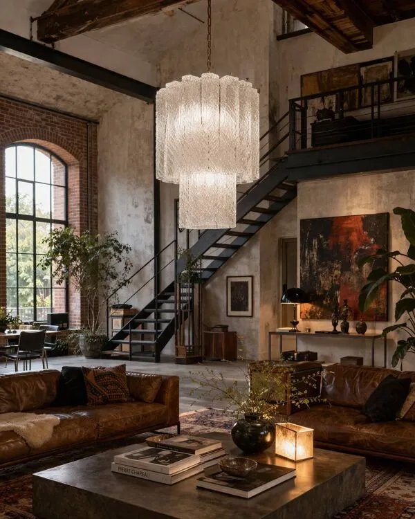 Illustration numéro 2 du produit Lustre Murano attribué à Toni Zuccheri – Venini – verre texturé – anné