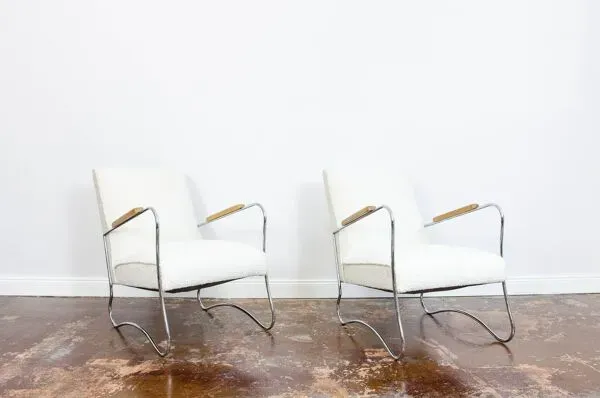 Illustration numéro 2 du produit Fauteuils de style Bauhaus, années 1950, Pologne