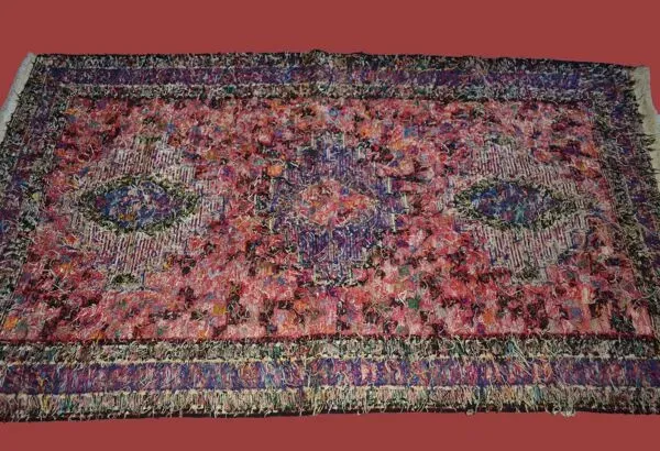 Illustration numéro 2 du produit Kilim Soumak, Azerbaïdjan Iranien, 112 cm x 203 cm, noué main vers 1970