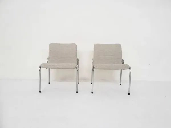 Illustration numéro 2 du produit Ensemble de deux chaises longues Kho Liang Ie pour Stabin modèle 703, Hollande, années 1960