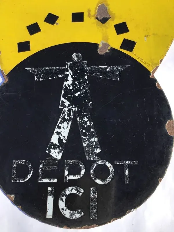 Illustration numéro 2 du produit Plaque émaillée teinture dégraissage double face