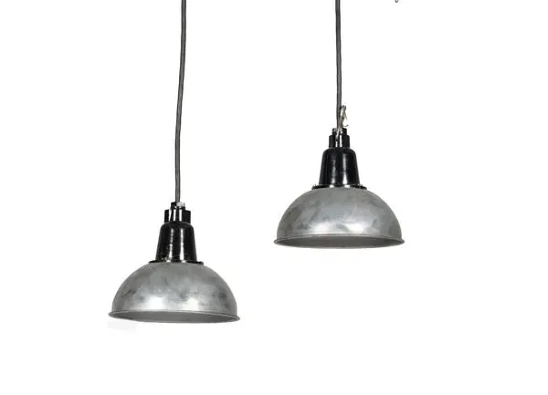 Illustration numéro 2 du produit 2 Pendentifs industriels en Fer et Bakélite 1950