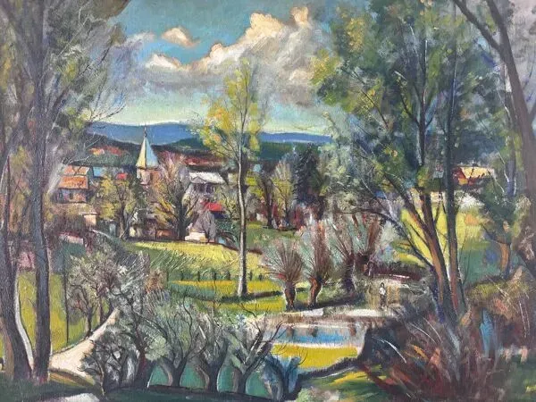 Illustration numéro 2 du produit Paysage signé de 1946