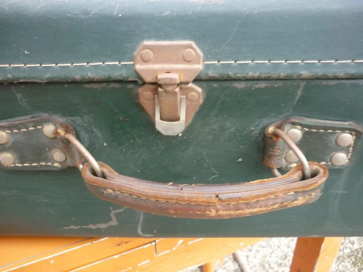 Illustration numéro 2 du produit Valise verte en carton
