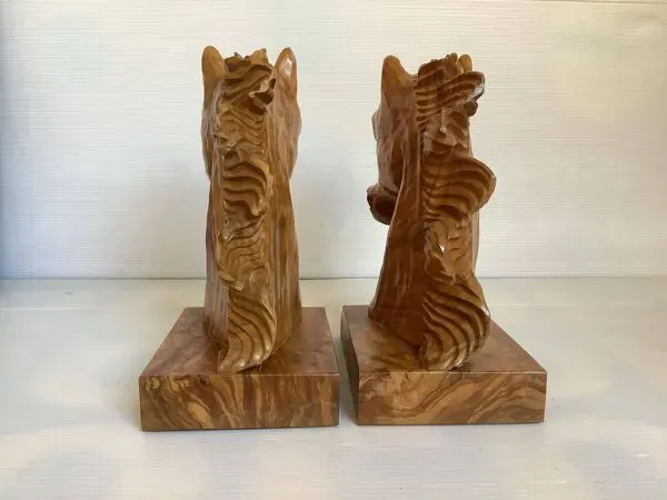 Illustration numéro 2 du produit Paire de serre livres chevaux