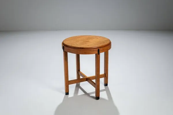Illustration numéro 2 du produit Table d'appoint ronde Art Déco École d'Amsterdam