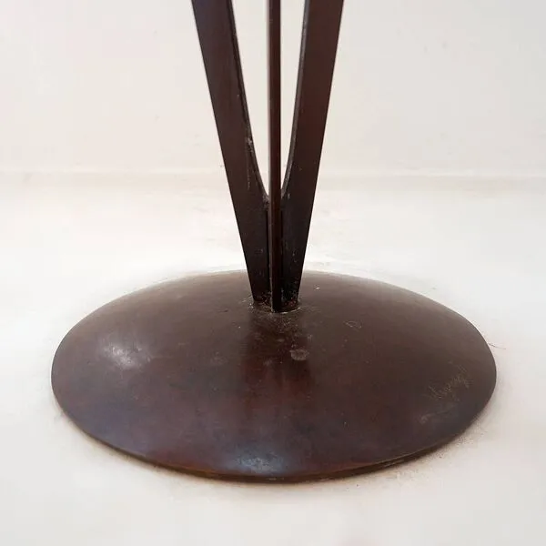 Illustration numéro 2 du produit Table console sculpturale en bronze et verre de Vincent Wegnez - Belgique 20e siècle
