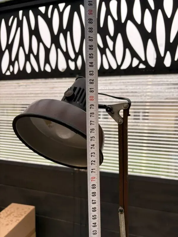 Illustration numéro 2 du produit Ancien Lampe Articulée Industrielle Architecte Vintage Marron