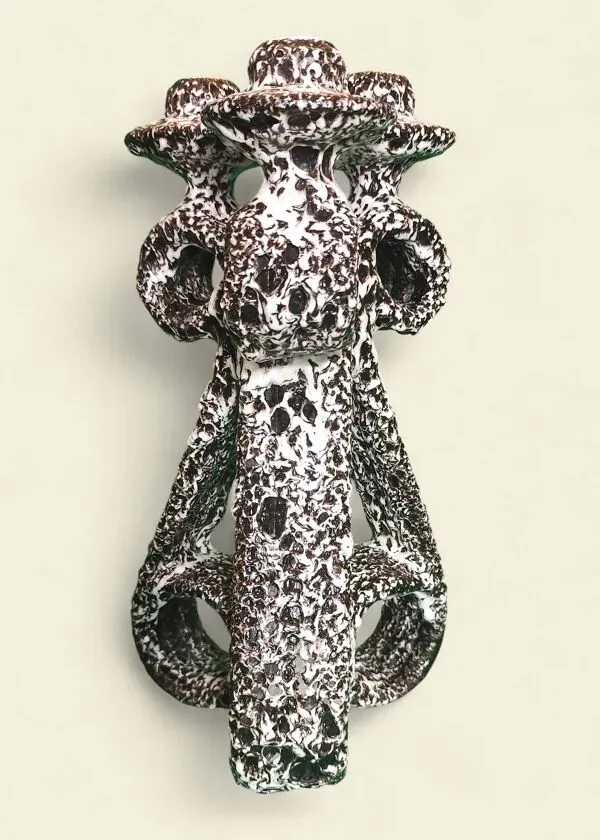 Illustration numéro 2 du produit Paire de Chandeliers à 3 feux, Marius Giuge, Vallauris, 1960