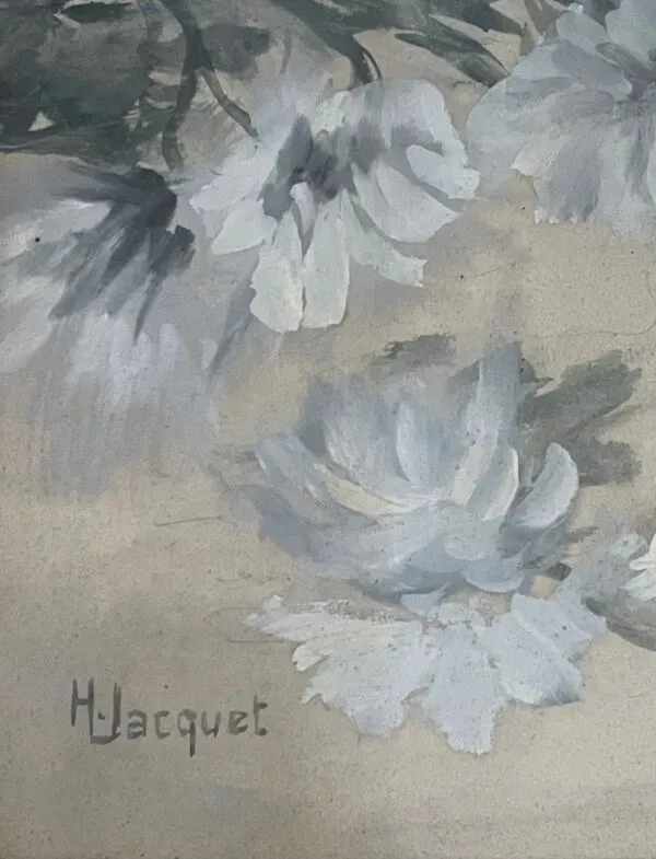 Illustration numéro 2 du produit Tableau peinture ancienne henry léon jacquet