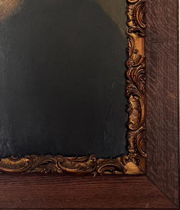 Illustration numéro 2 du produit Portrait viellard - huile sur panneau