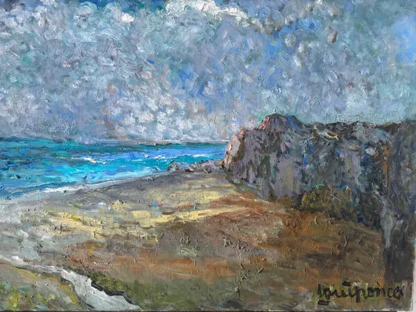 Illustration numéro 2 du produit Paysage de bord de mer signé