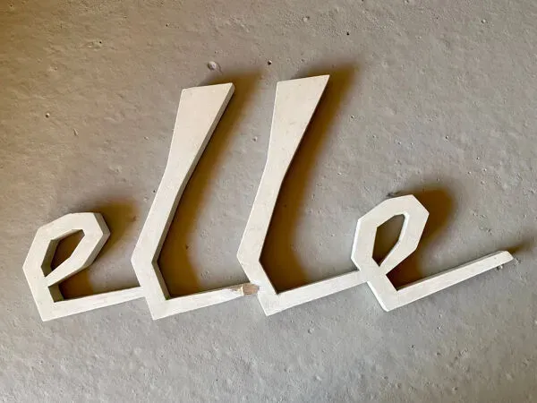 Illustration numéro 2 du produit Enseigne boutique années 50