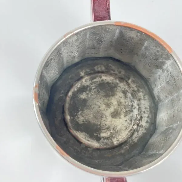 Illustration numéro 2 du produit Set à café vintage en métal chromé et bakélite, années 1940/50