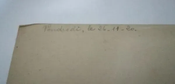 Illustration numéro 2 du produit Dessin d'école ,d'étude ancien années 20 ''oignon/navet