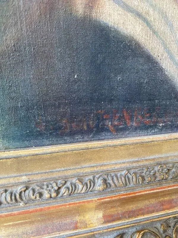 Illustration numéro 2 du produit Portrait du XIXème siècle signé