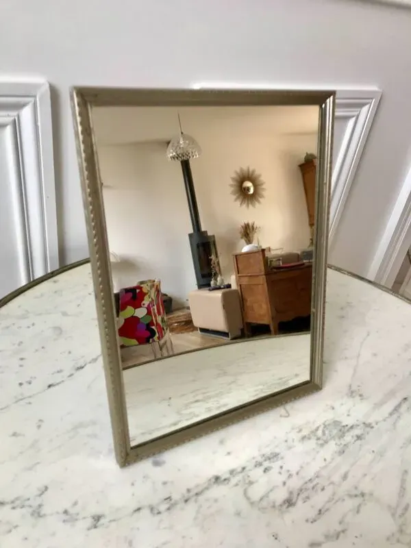 Illustration numéro 2 du produit miroir en acier chromé années 40-50