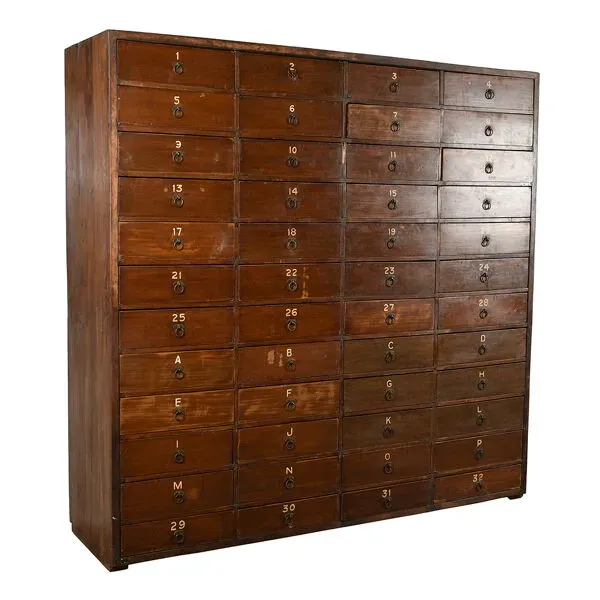 Illustration numéro 2 du produit Meuble de rangement à 48 tiroirs numérotés