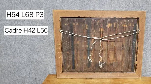 Illustration numéro 2 du produit Tabbleau: Ecole Flamande du XVIIIeme : huile sur panneau / l'écurie