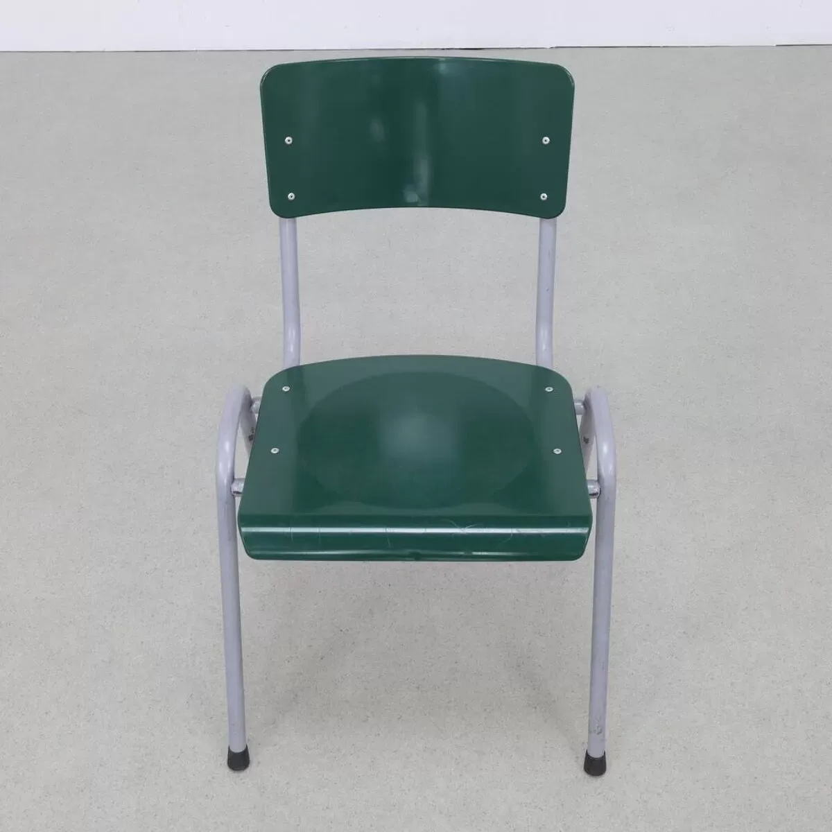 Illustration numéro 2 du produit 3x Chaise de salle à manger Chaise d'école vintage industrielle, années 1970