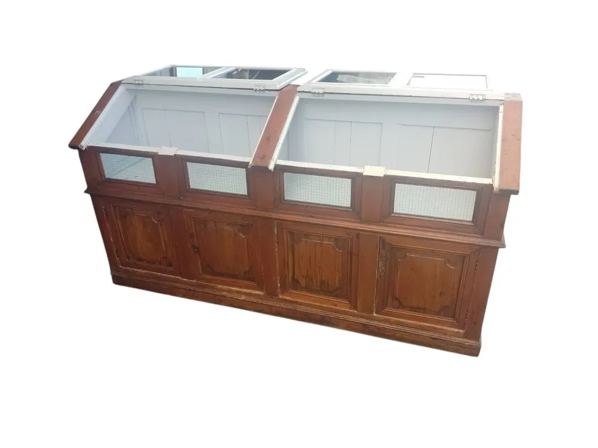 Illustration numéro 2 du produit Vitrine de mercerie ou épicerie 19ème