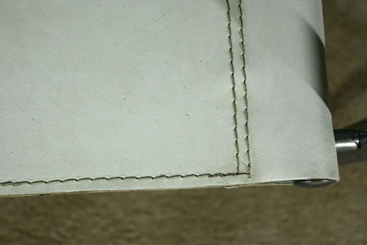 Illustration numéro 2 du produit Fauteuils S33 en Cuir, attribués à M.Stam pour Fasem, Italie – 1970