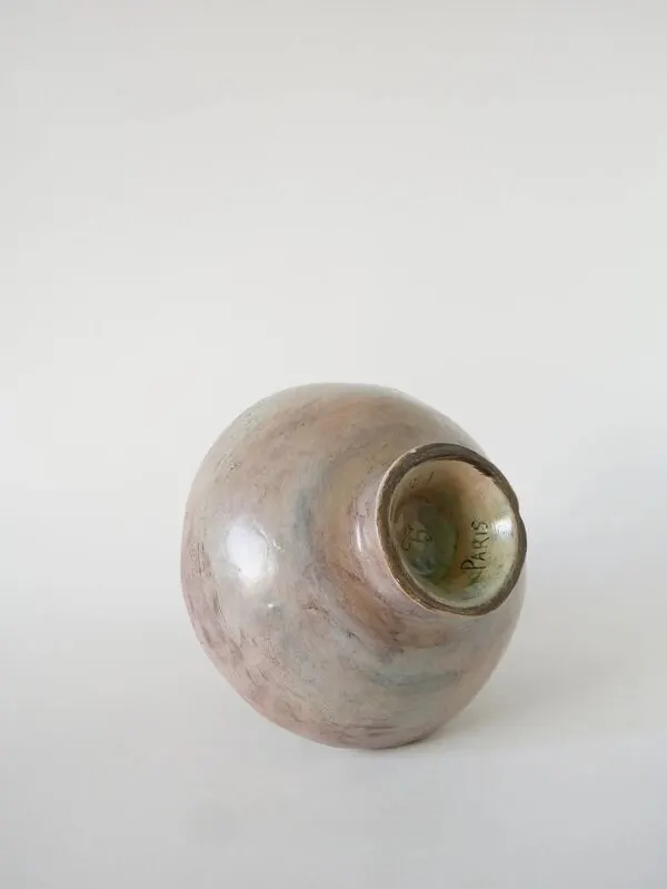 Illustration numéro 2 du produit Grand vase en poterie, style brutaliste, 1970