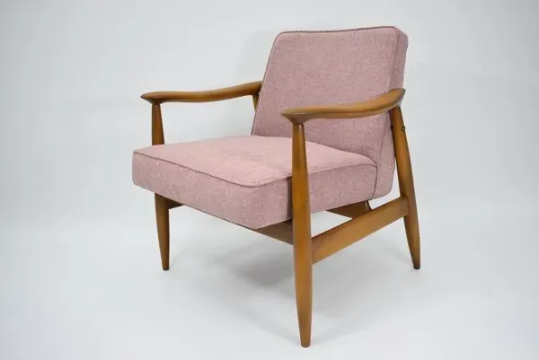 Illustration numéro 2 du produit Fauteuil vintage original ''CoCo'', années 60, entièrement restauré, rose