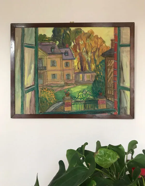 Illustration numéro 2 du produit Andrée Clara BAC (1895-…).St-Thibault des Vignes.Gouache,1984.SBD.50x6