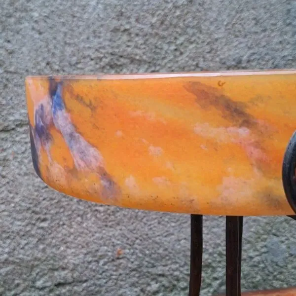 Illustration numéro 2 du produit Coupe à fruits en verre et fer forgé