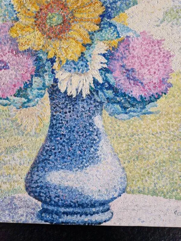 Illustration numéro 2 du produit Yvonne Canu (1921-2008) - Huile sur toile - ''Soleil et artichauts