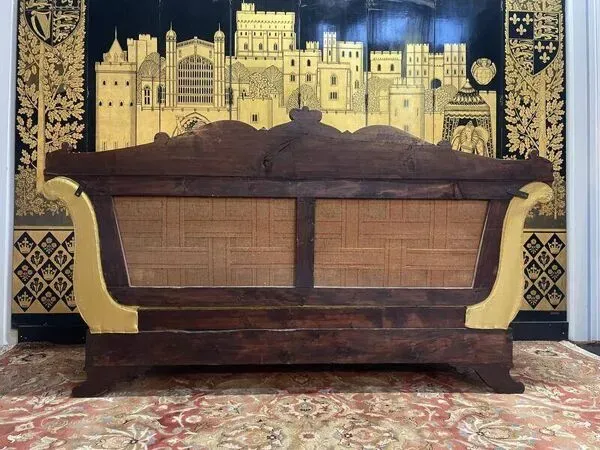 Illustration numéro 2 du produit Banquette époque Restauration en acajou