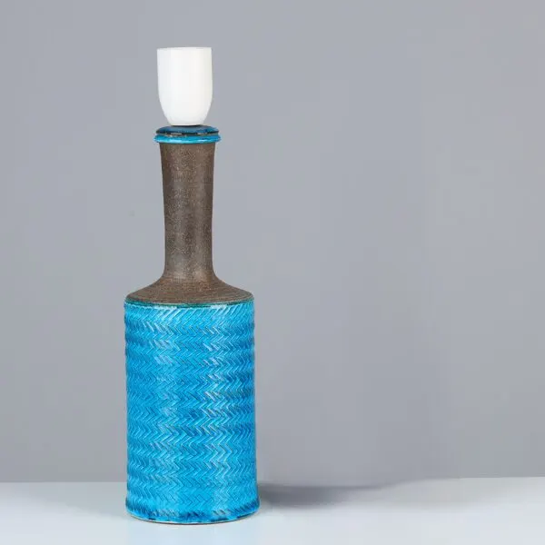 Illustration numéro 2 du produit Lampe de table Nils Kahler en céramique Herman A. Kähler, Danemark, 1960 signée