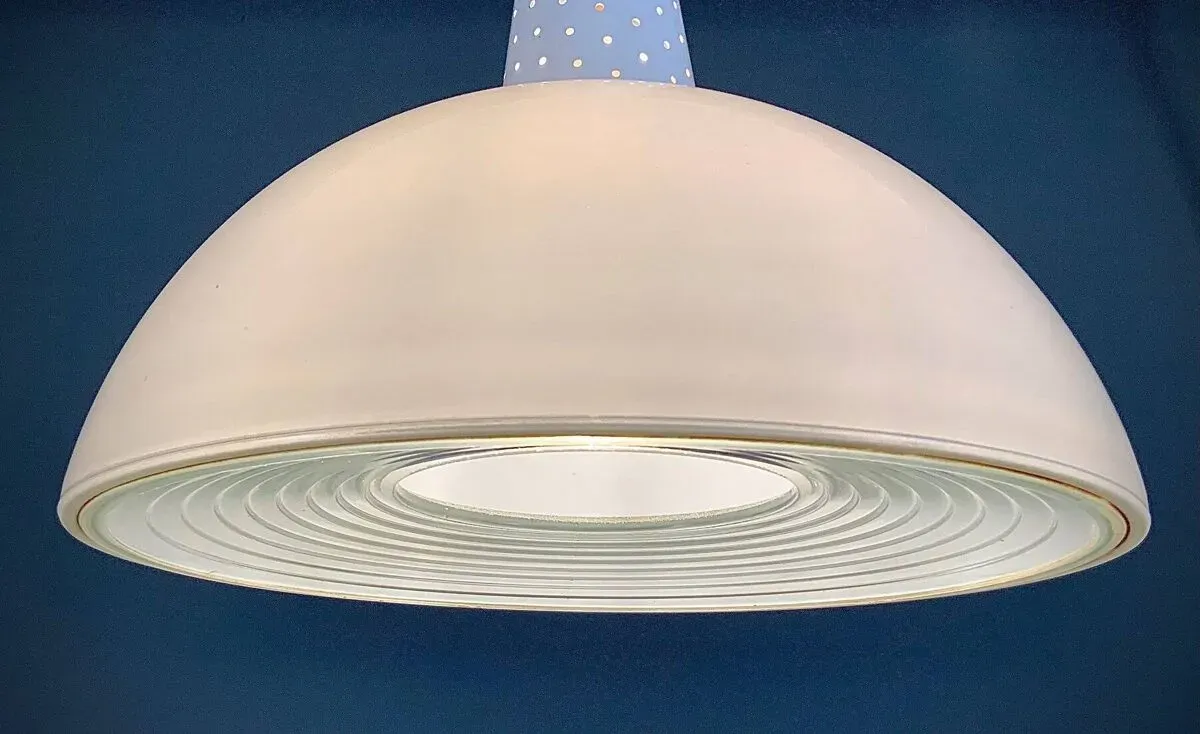 Illustration numéro 2 du produit Suspension Vintage Moderniste • Holophane • 1950