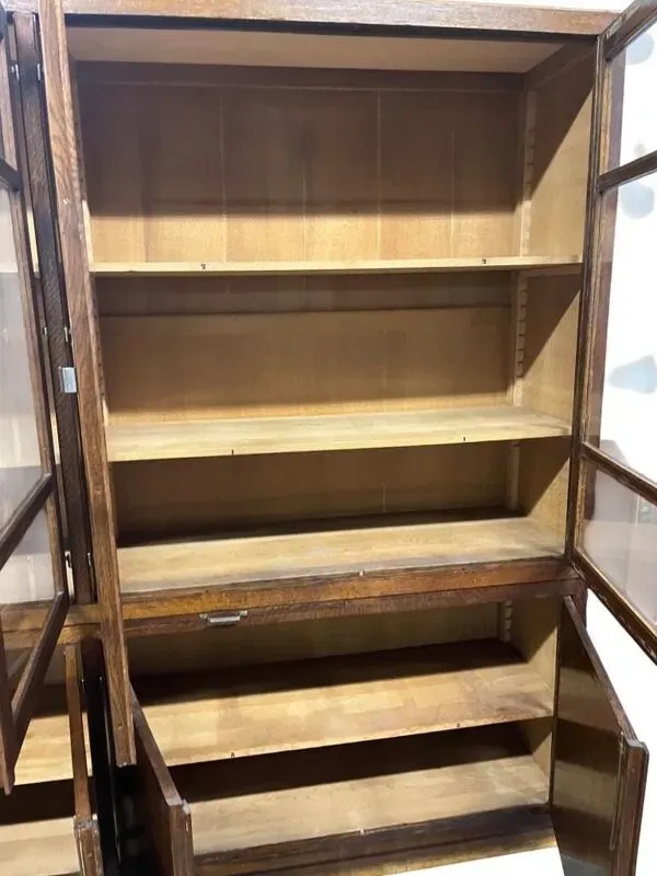 Illustration numéro 2 du produit Vitrine industrielle XL vintage haute / armoire de laboratoire / armoire