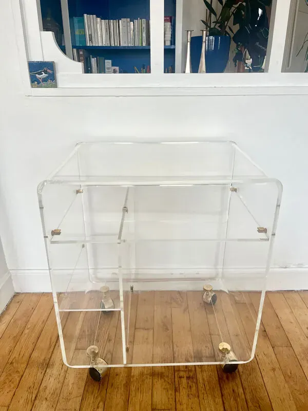 Illustration numéro 2 du produit Desserte roulante en plexiglas David Lange