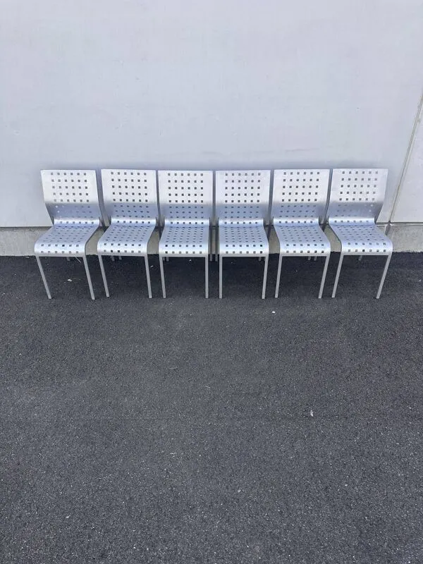 Illustration numéro 2 du produit Set de 6 chaises “Mirandolina” – Pietro Arosio pour Zanotta, 1999
