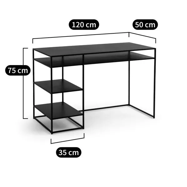 Illustration numéro 2 du produit Bureau en métal acier finition epoxy