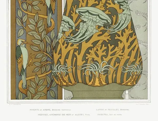 Illustration numéro 2 du produit Affiche “L’animal dans la décoration – Piverts, lapins et méduses”